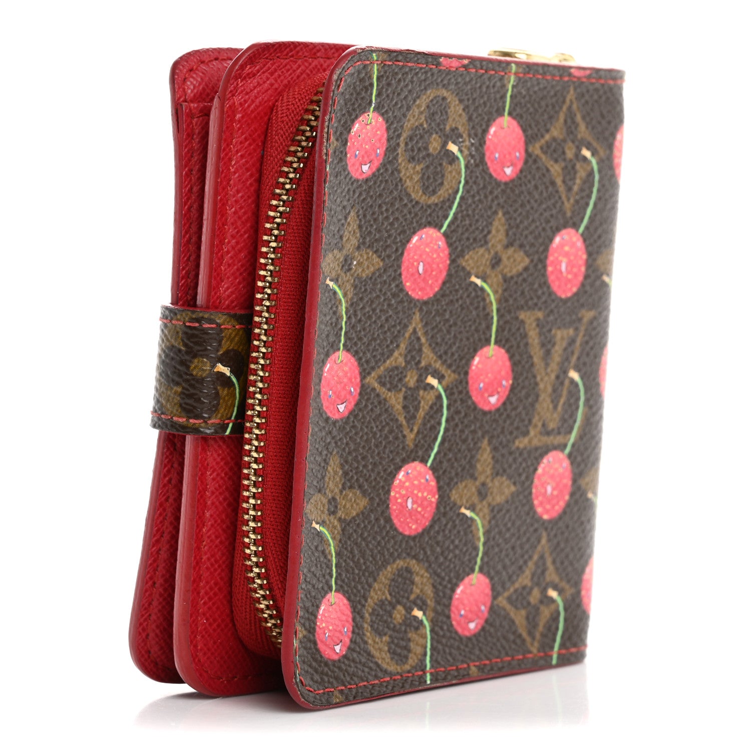 Louis Vuitton Monogram Cerises Compact Zippe Wallet 3 of 14