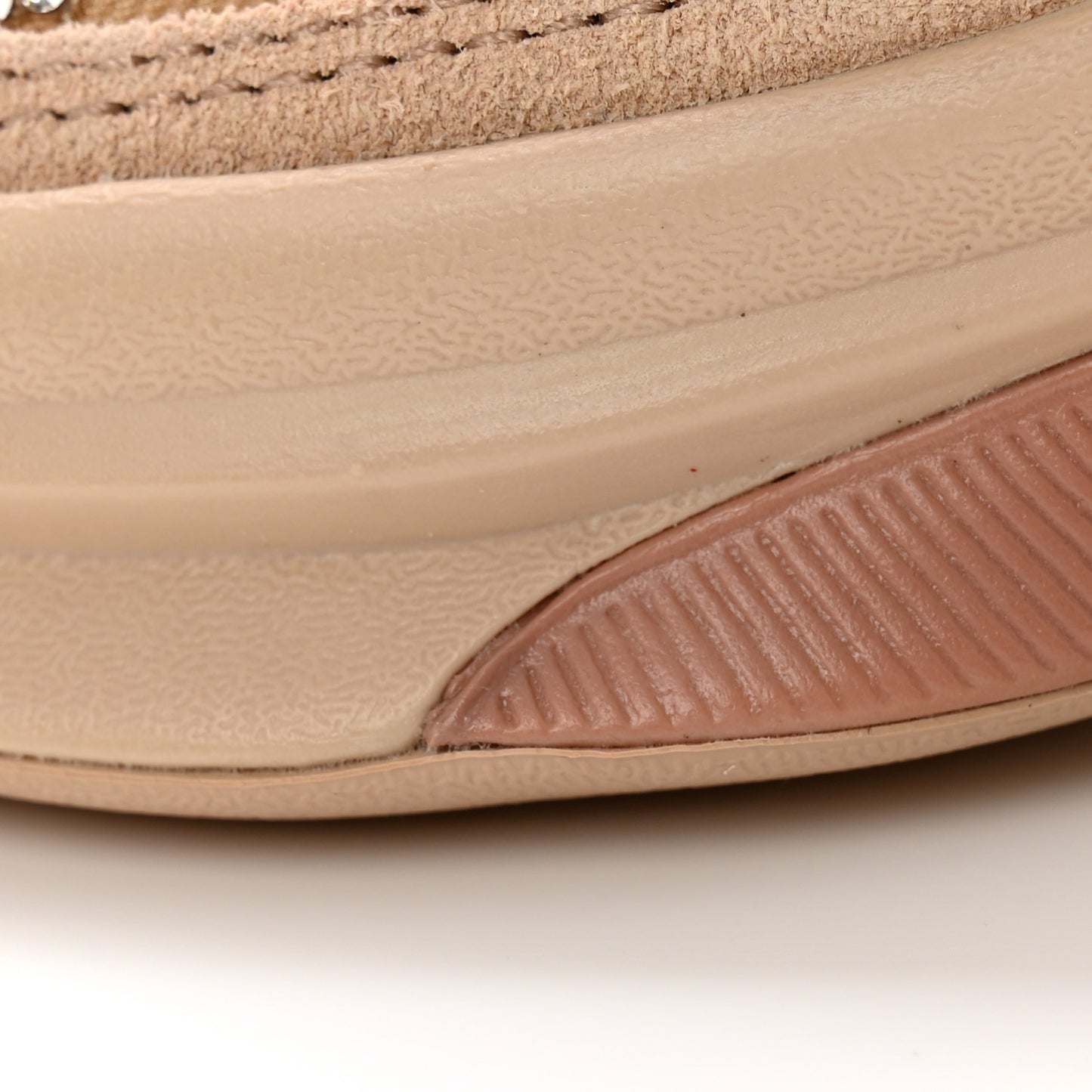 Tela Retino Mesh Crystal Suede GG Monogram Womens Gucci Run Sneakers 36 Light Powder Skin Rose Silver