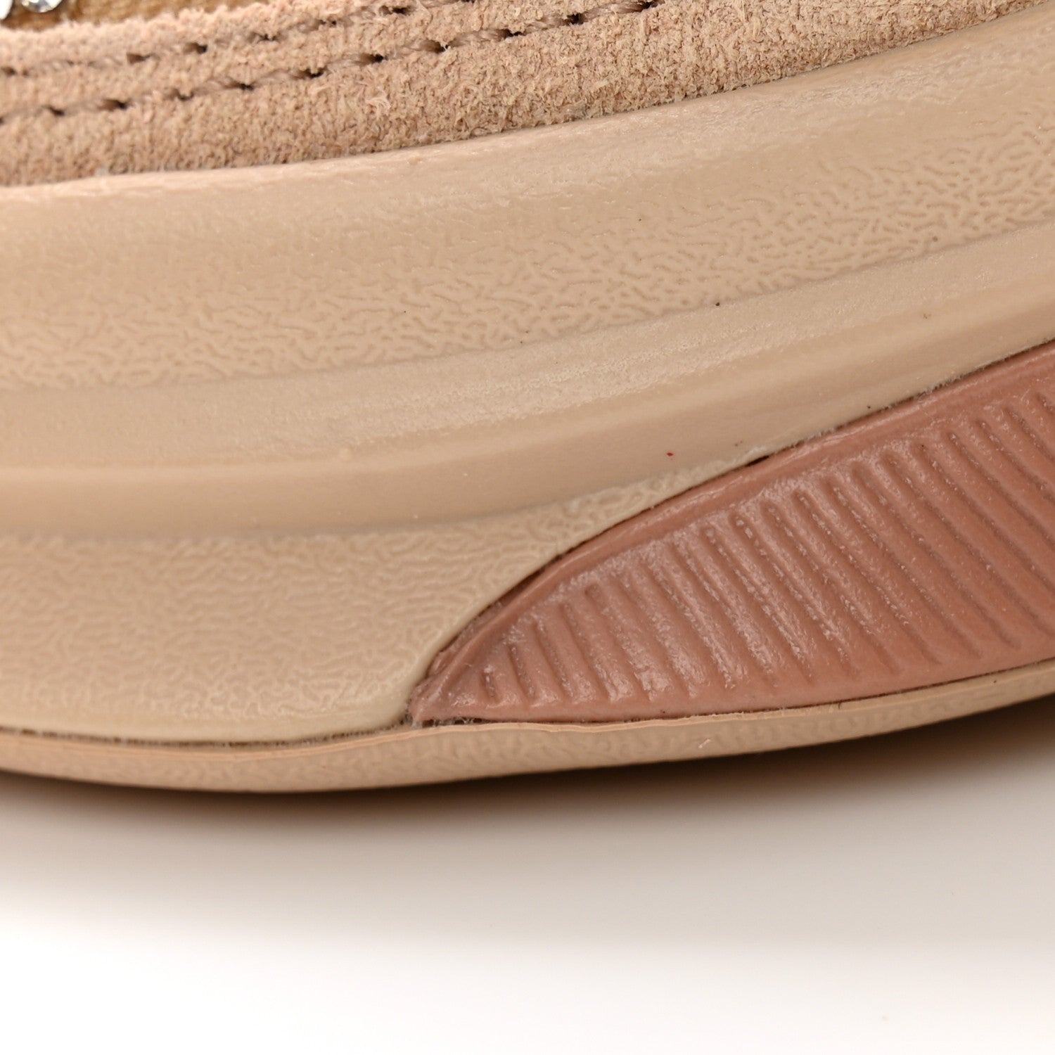 Gucci Tela Retino Mesh Crystal Suede GG Monogram Womens Gucci Run Sneakers 36 Light Powder Skin Rose Silver 10 of 11