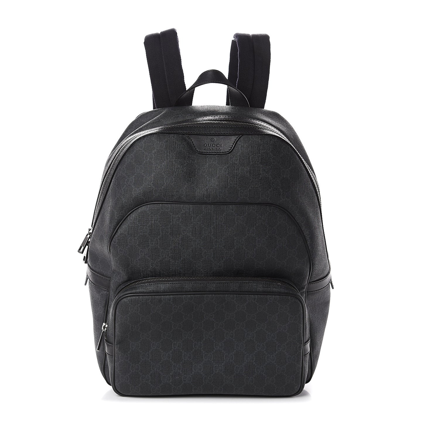 GG Supreme Monogram Medium Day Backpack Grey Black