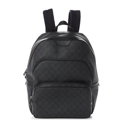 Gucci GG Supreme Monogram Medium Day Backpack Grey Black 1 of 8
