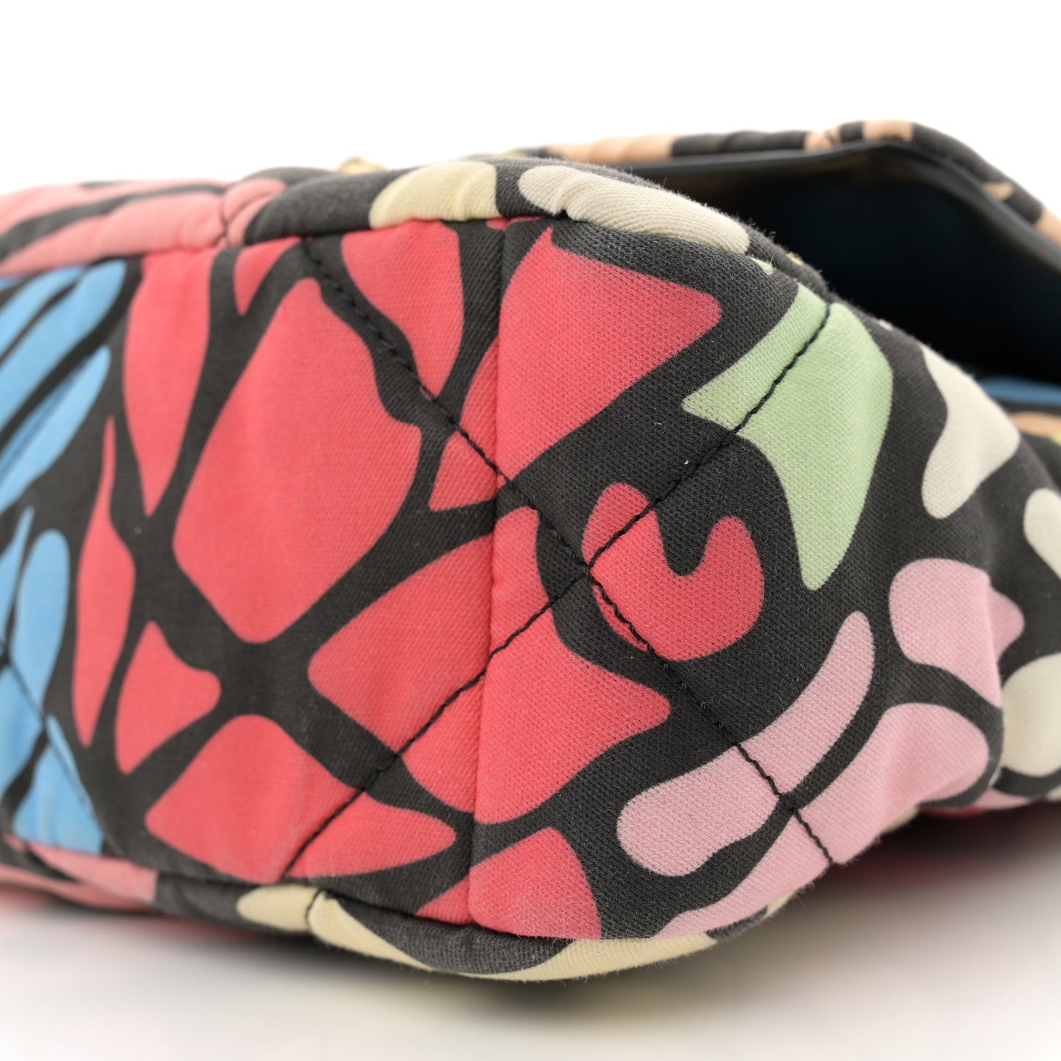 Chanel Canvas Printed CC Quilted Medium Chanel 19 Multicolor 10 of 10