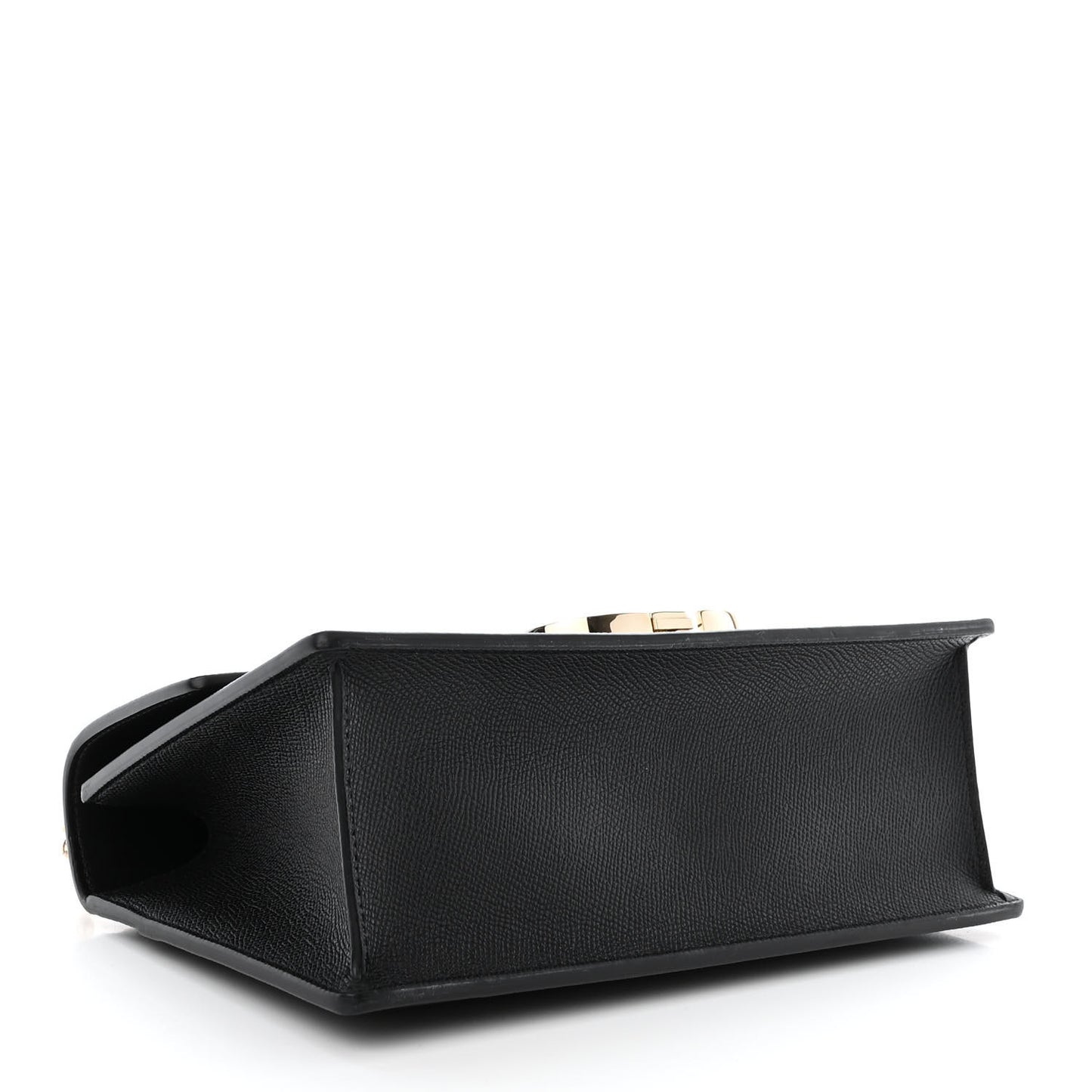 Grained Calfskin Embossed 30 Montaigne Chain Flap Bag Black