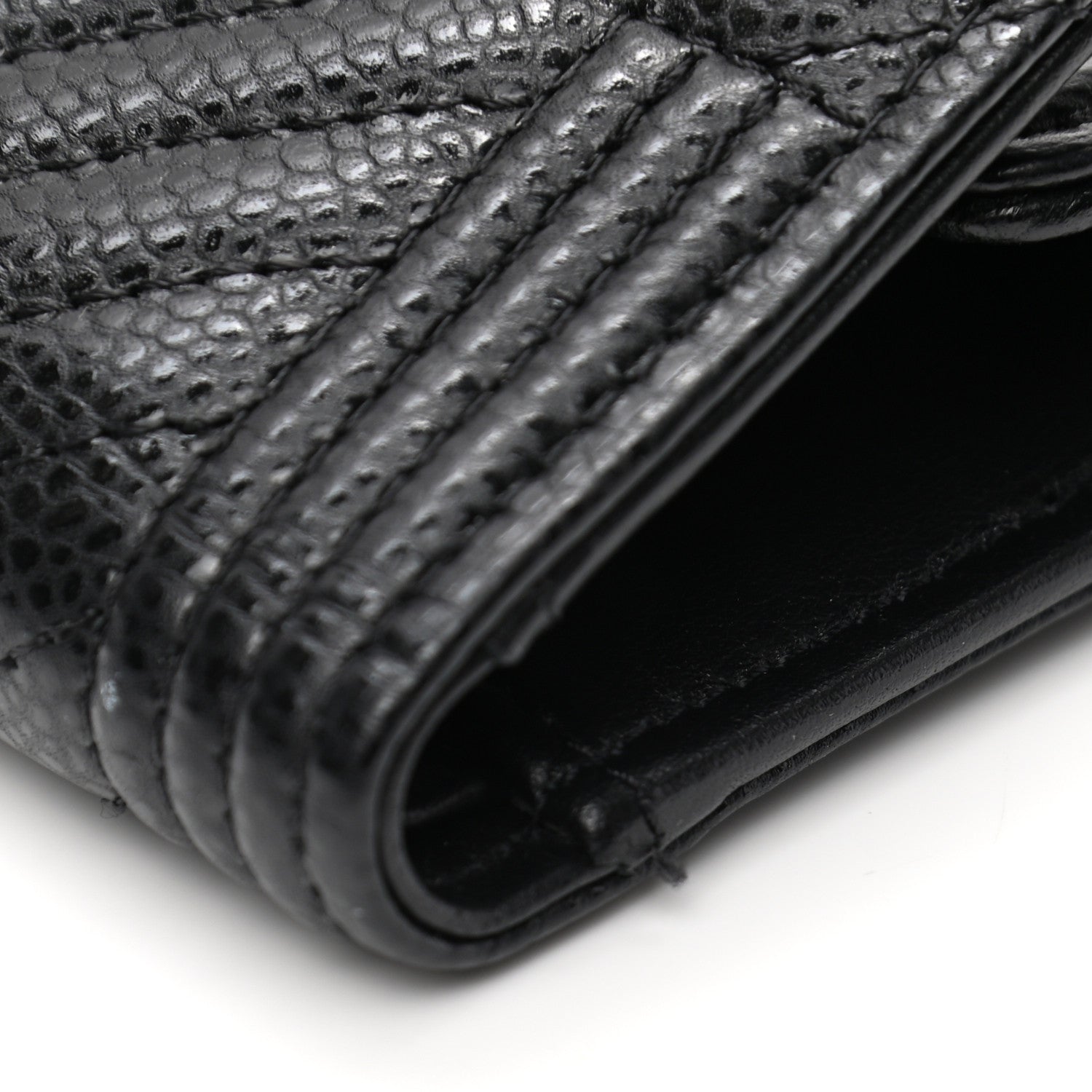 Chanel Caviar Chevron Quilted Medium Boy Flap Wallet Black 8 of 8