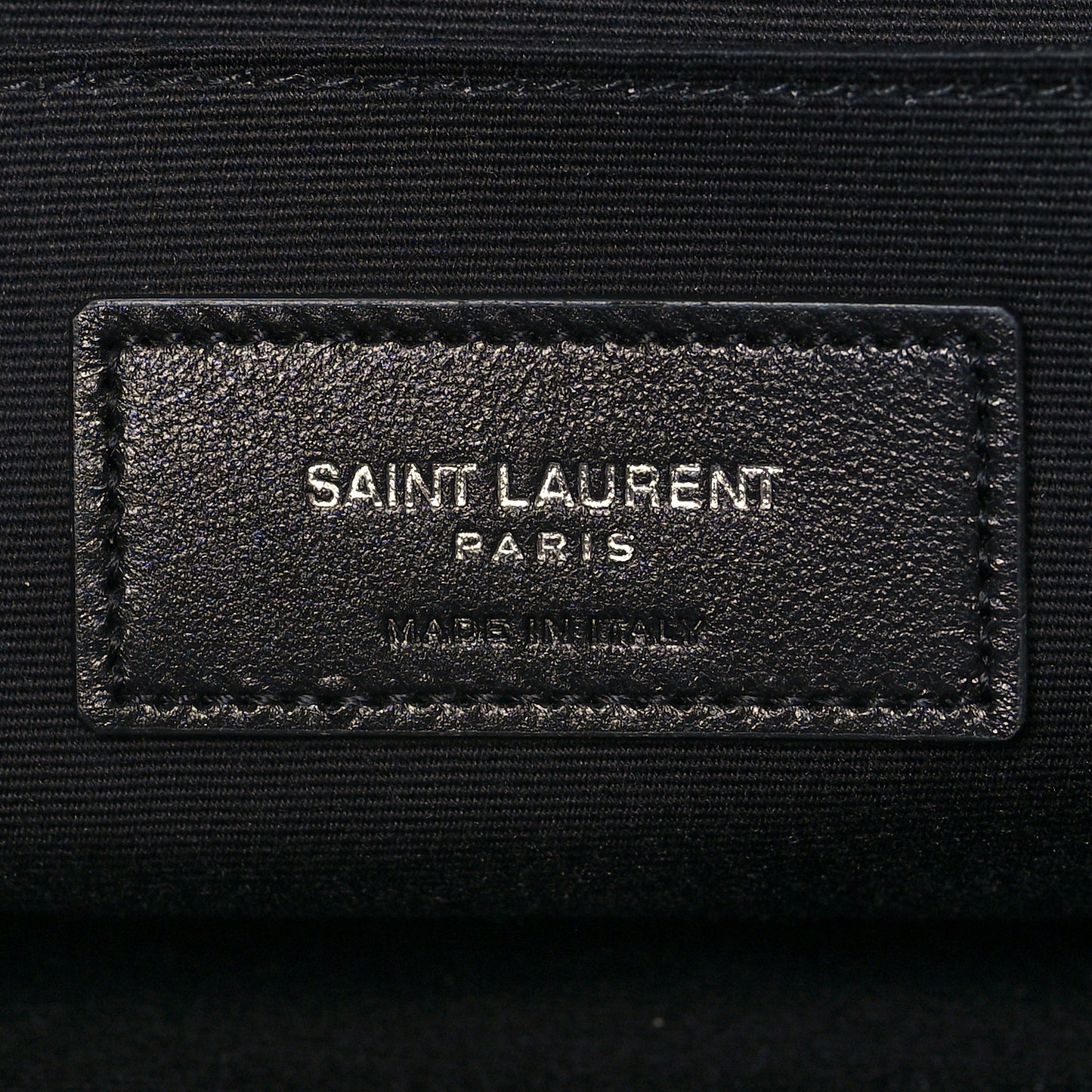 Linen Canvas Rive Gauche Zipped Pouch Khaki Black
