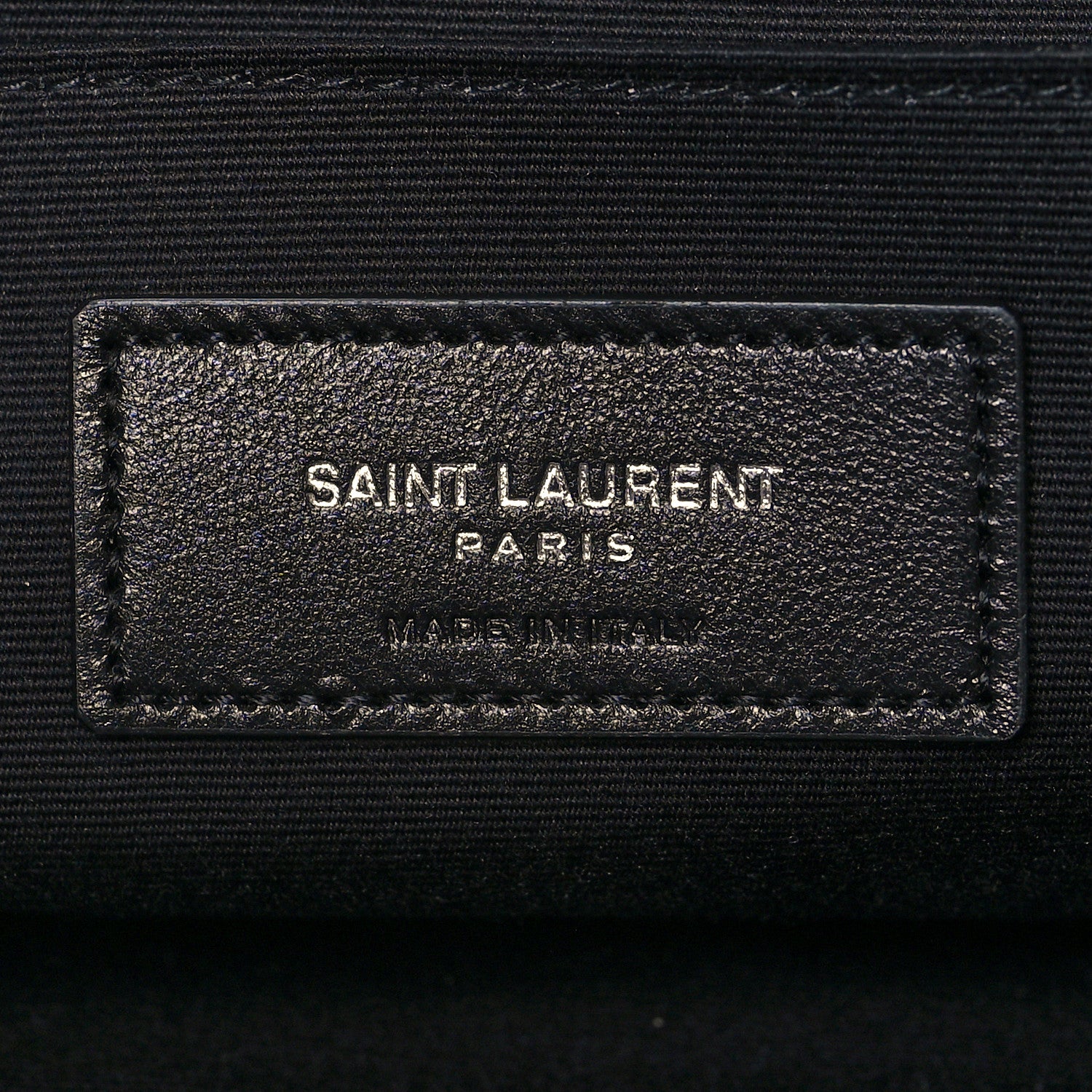 Saint Laurent Linen Canvas Rive Gauche Zipped Pouch Khaki Black 6 of 10