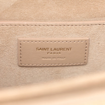 Saint Laurent Smooth Calfskin Suede Medium Bellechasse Bag Beige 6 of 12