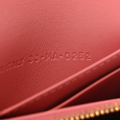 Christian Dior Supple Calfskin Cannage Caro Glycine Wallet Pink 8 of 10