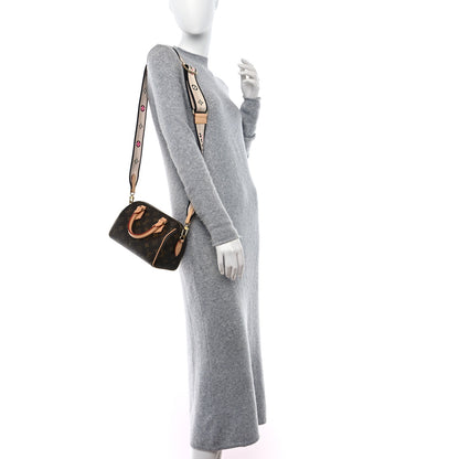 Louis Vuitton Monogram Speedy Bandouliere 20 Black 2 of 11