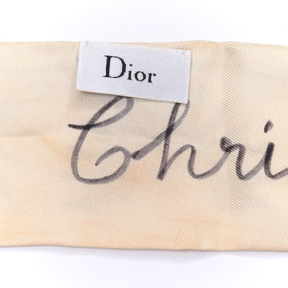 Christian Dior Silk Mitzah Scarf Beige 3 of 3