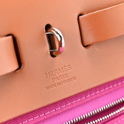 Hermes Vache Hunter Toile Herbag Zip 31 PM Magnolia Fauve 7 of 11