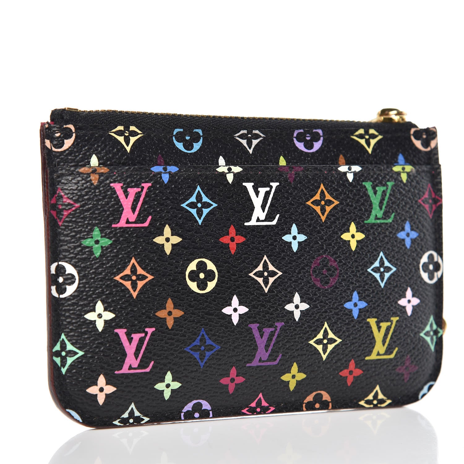Louis Vuitton Monogram Multicolor Key Pouch Black Grenade 3 of 7