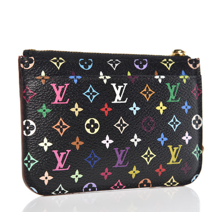Louis Vuitton Monogram Multicolor Key Pouch Black Grenade 3 of 7
