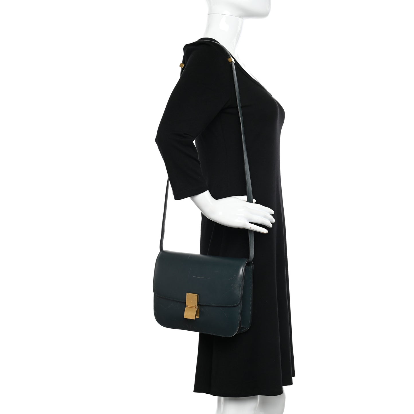 Box Calfskin Medium Classic Box Flap Bag Amazone