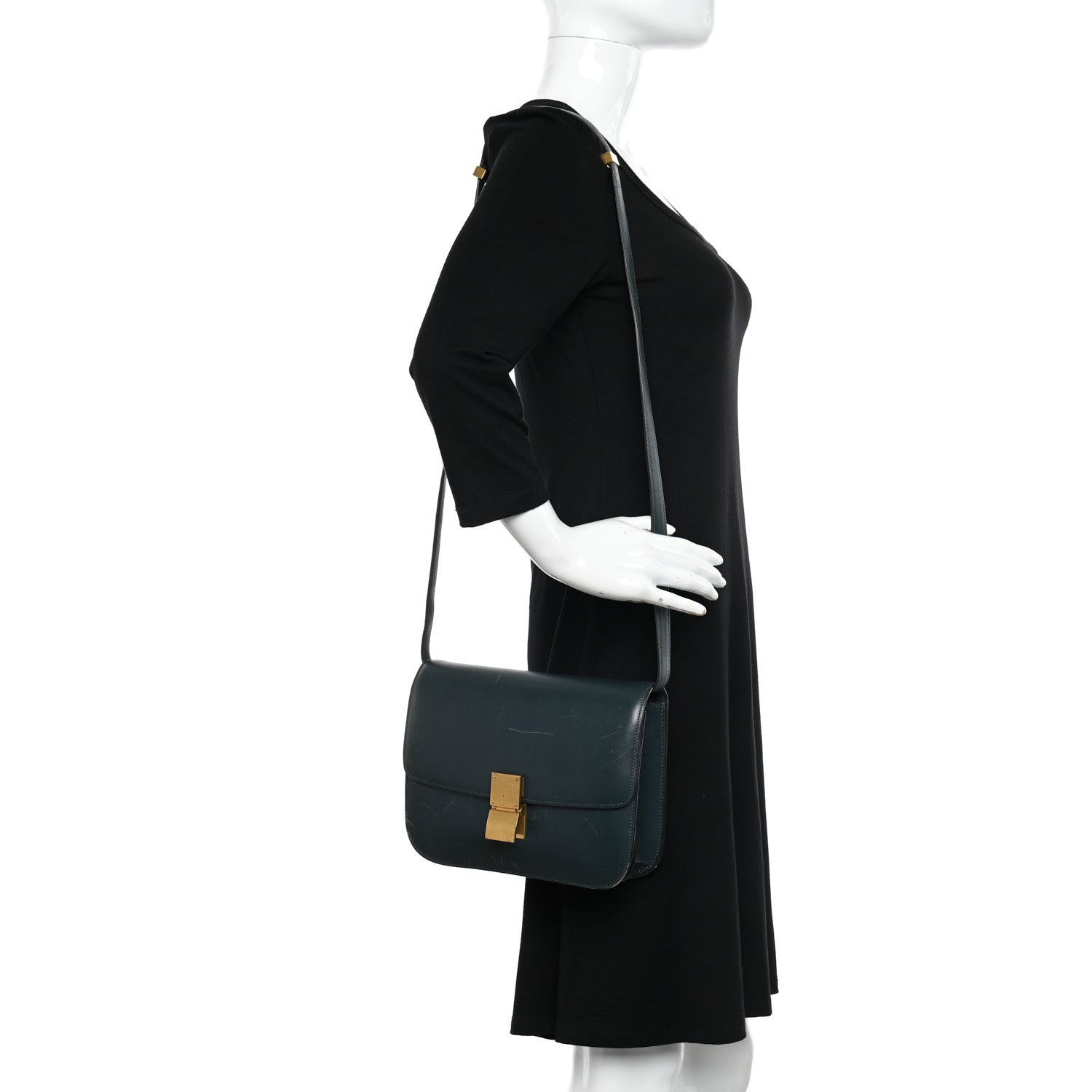 Celine Box Calfskin Medium Classic Box Flap Bag Amazone 2 of 15