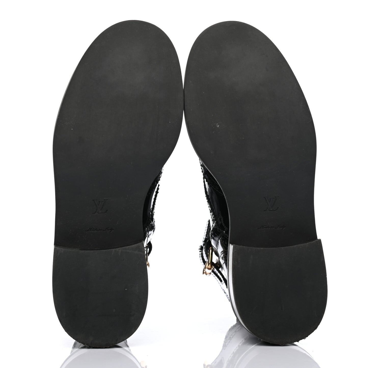 Glazed Calfskin Midtown Ankle Boots 37 Black