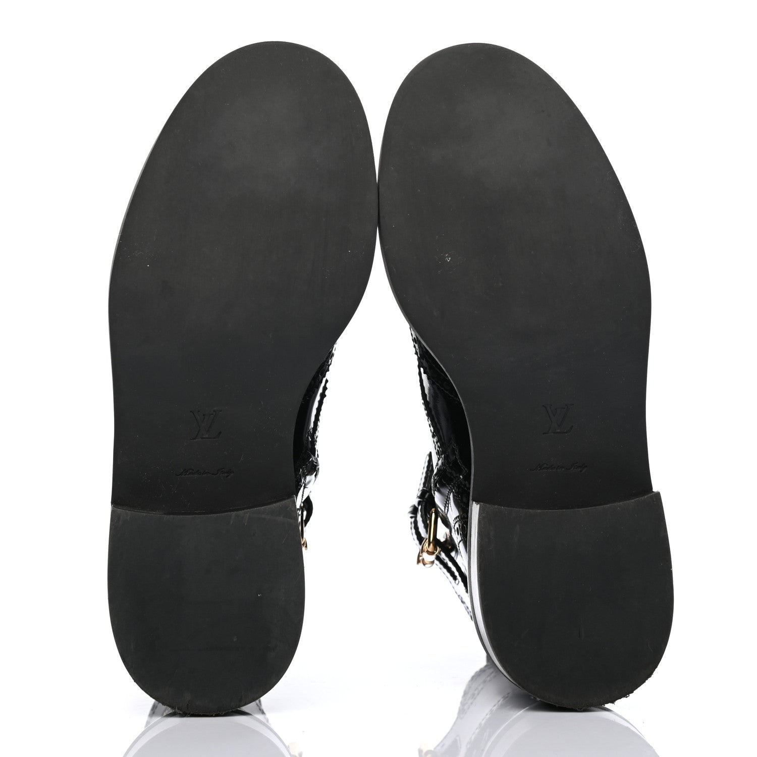 Louis Vuitton Glazed Calfskin Midtown Ankle Boots 37 Black 5 of 9