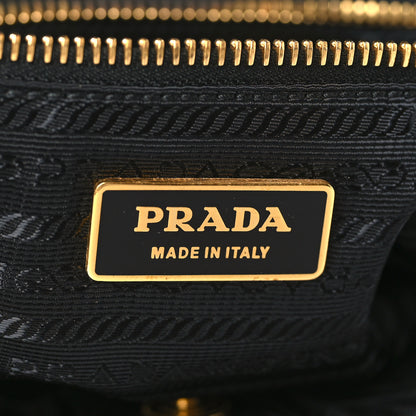 Prada Tessuto Nylon Chevron Quilted Tote Black 5 of 8