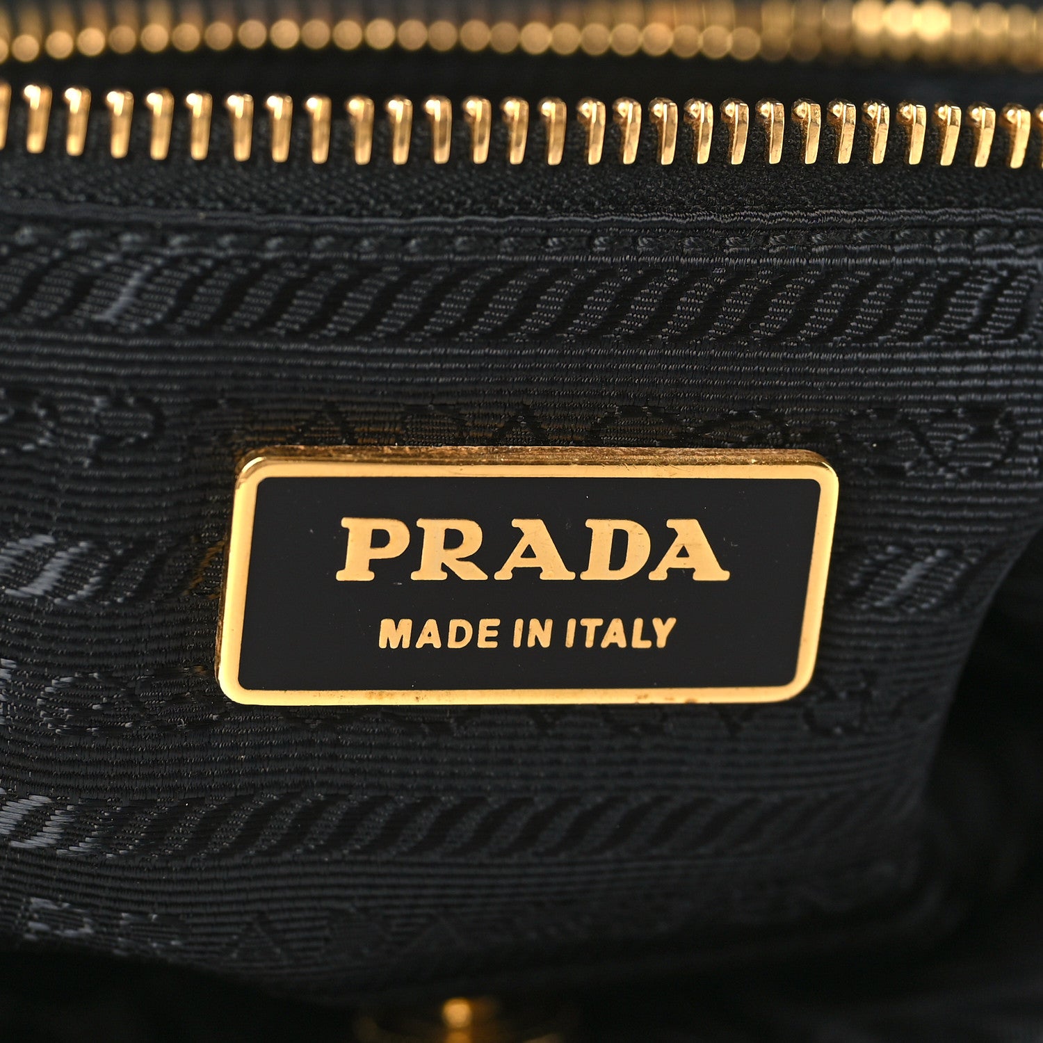 Prada Tessuto Nylon Chevron Quilted Tote Black 5 of 8