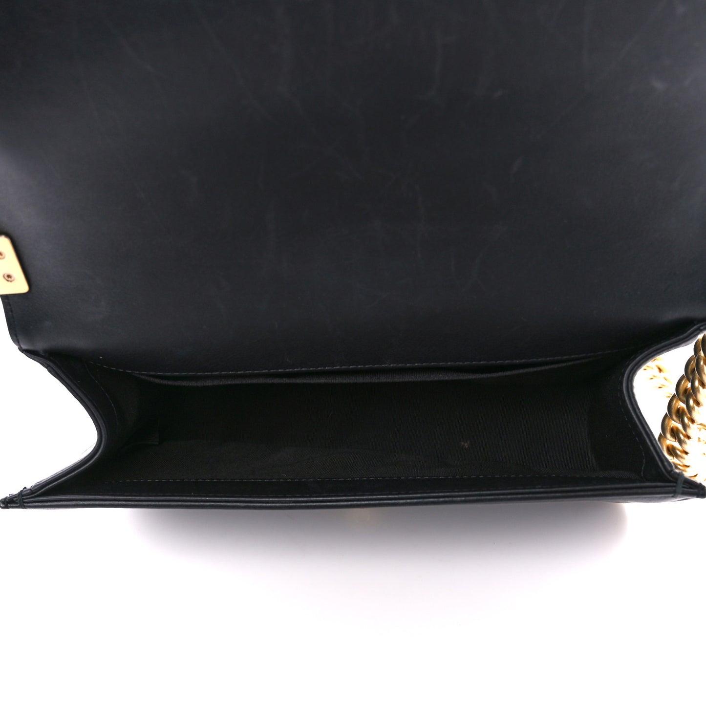 Calfskin Medium Boy Logo Top Handle Flap Black