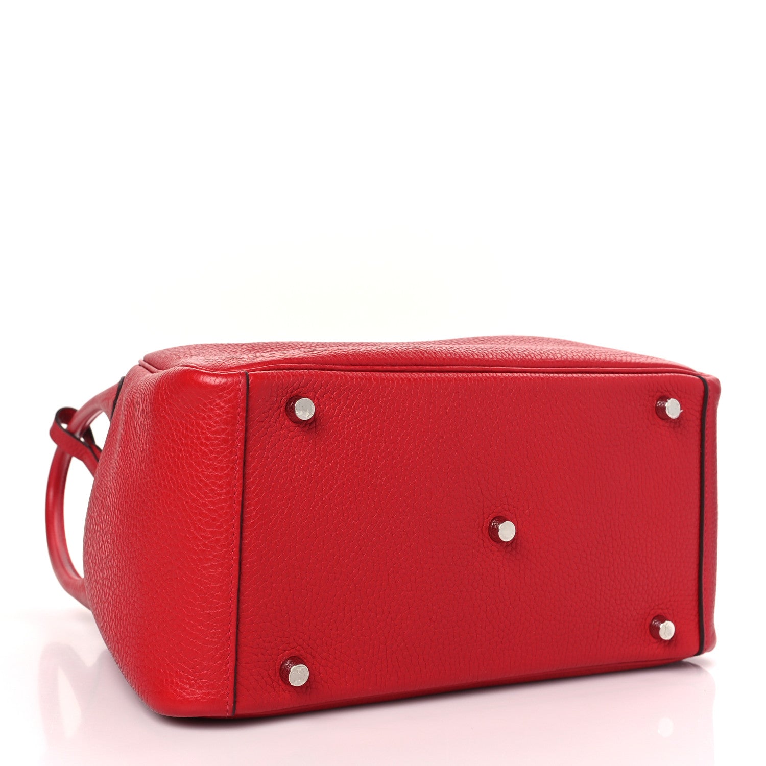 Hermes Taurillon Clemence Lindy 30 Rouge Casaque 4 of 9
