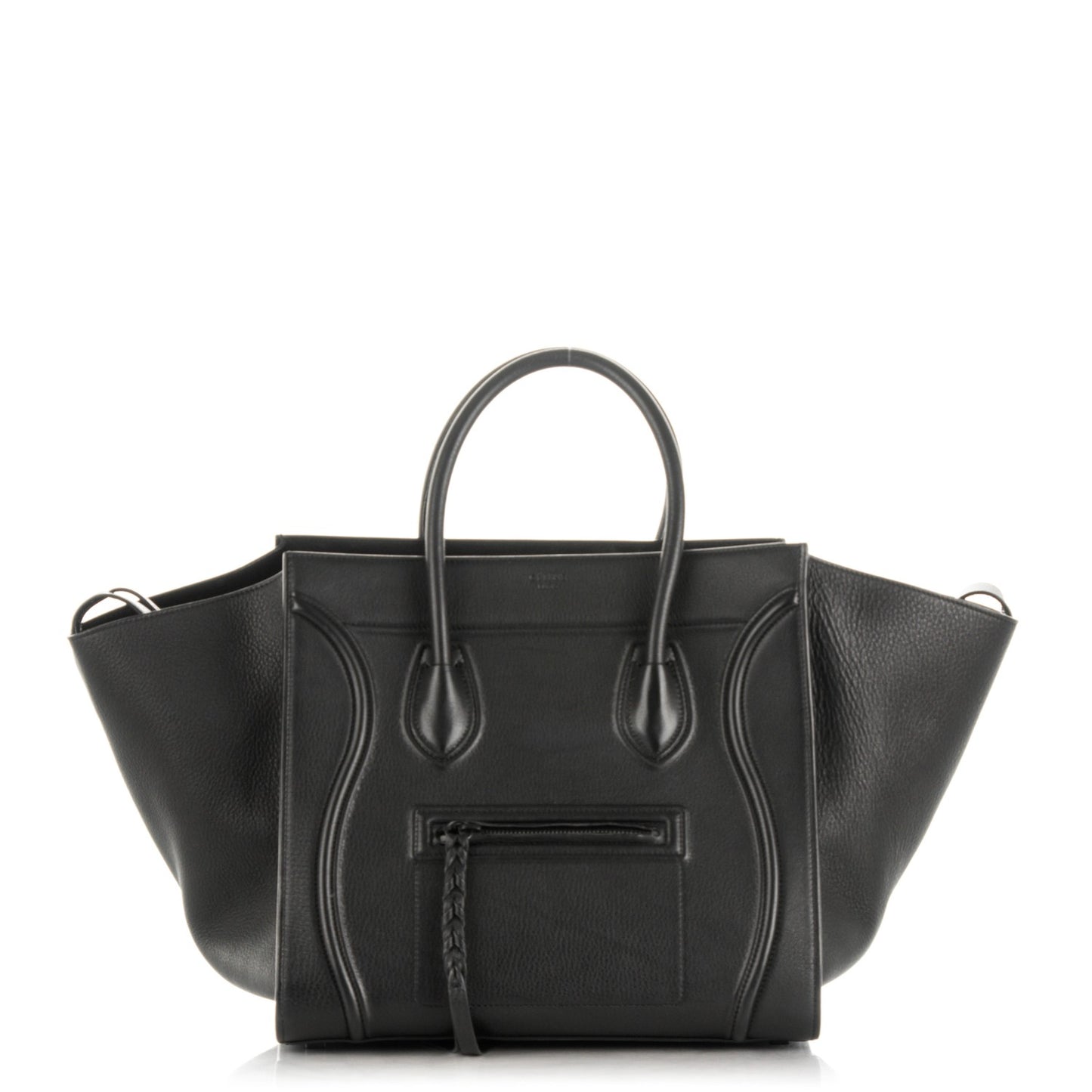 Supple Calfskin Medium Phantom Luggage Black