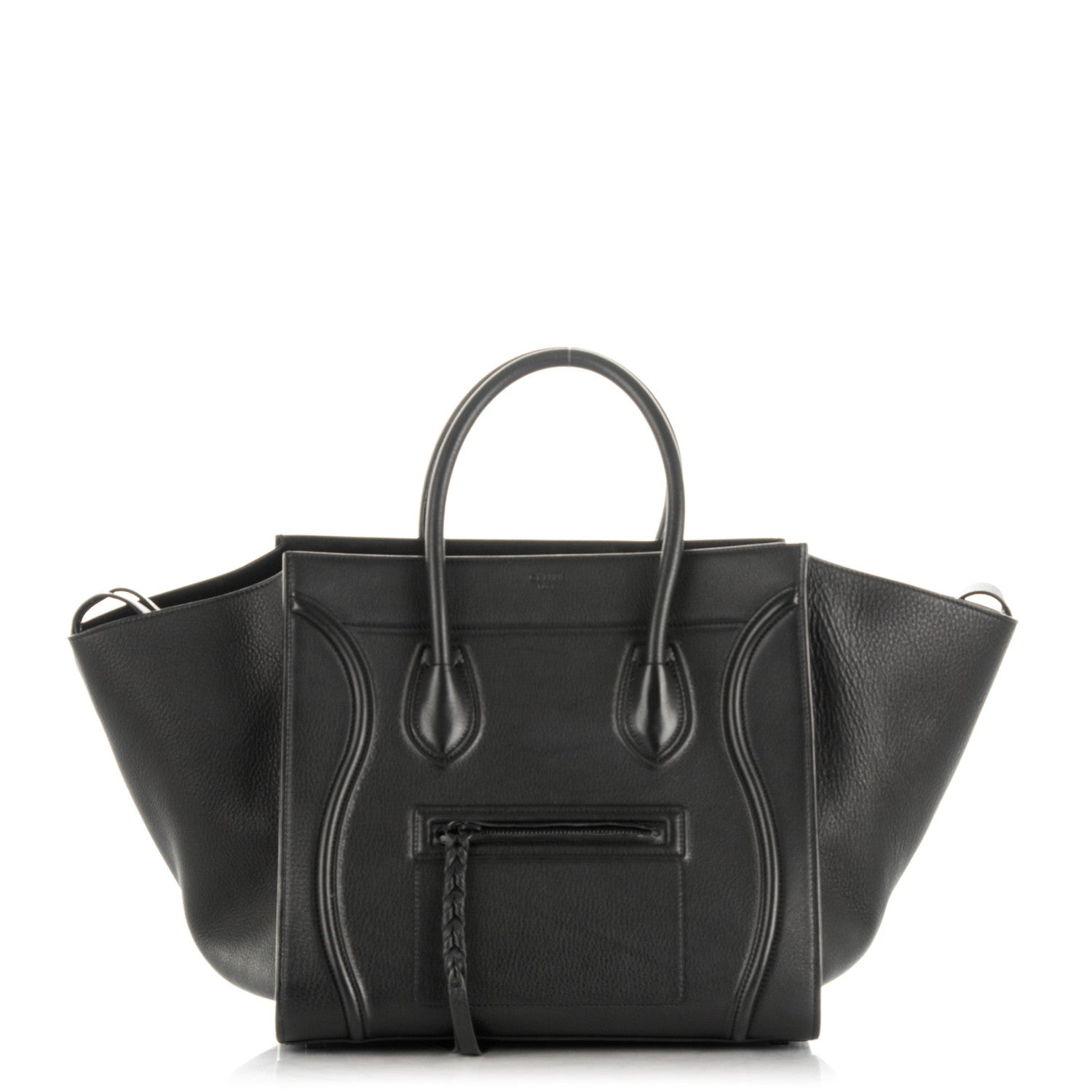 Celine Supple Calfskin Medium Phantom Luggage Black 1 of 7