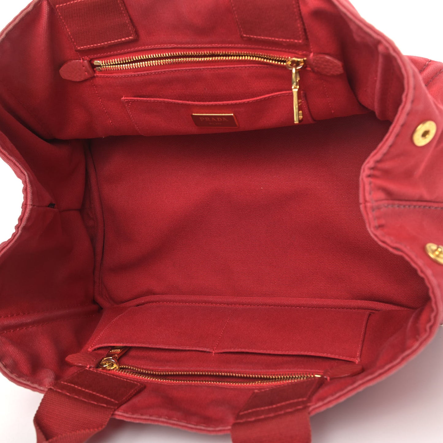Canapa Logo Shopping Tote Rosso