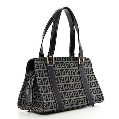 Fendi Zucca Boston Navy 3 of 10