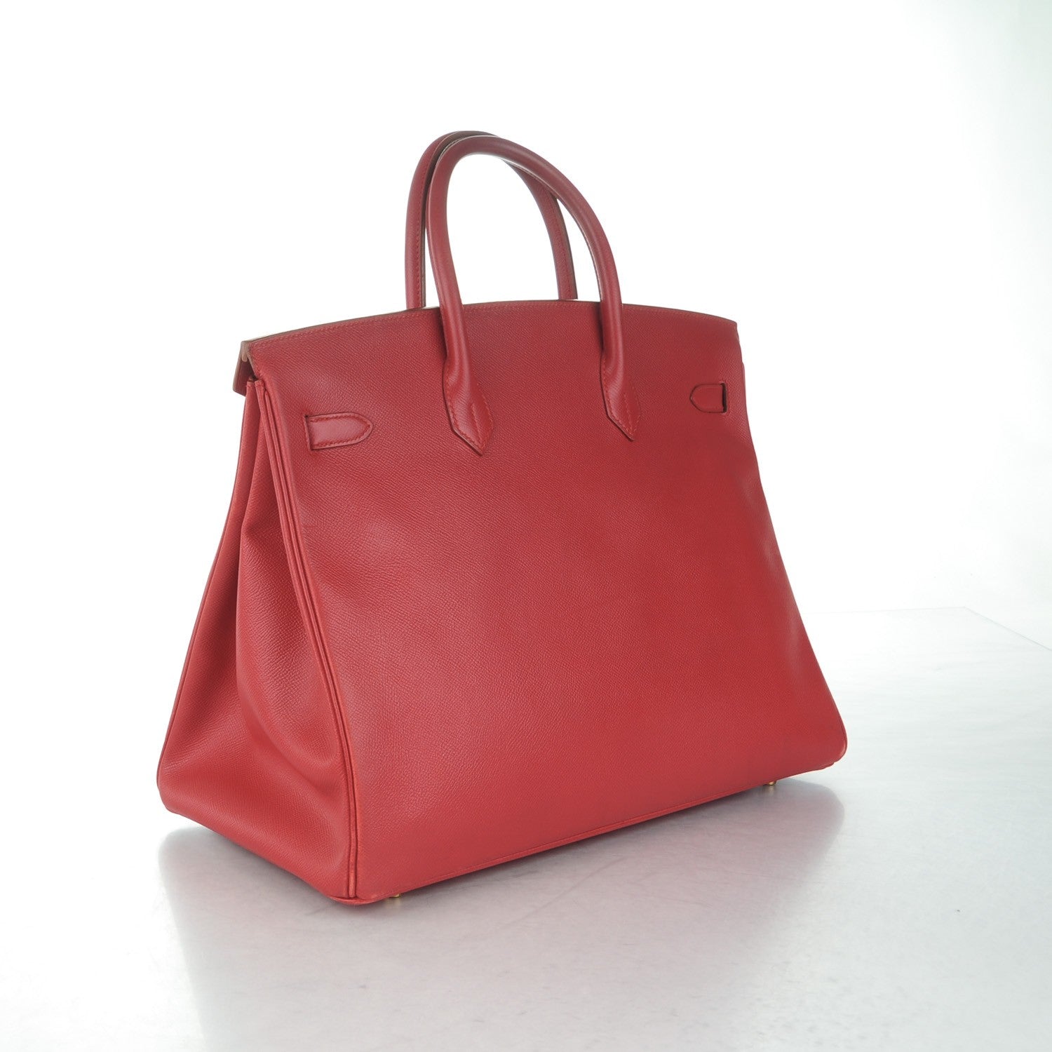 Hermes Courchevel Birkin 40 Rouge 3 of 26