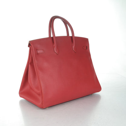Hermes Courchevel Birkin 40 Rouge 3 of 26