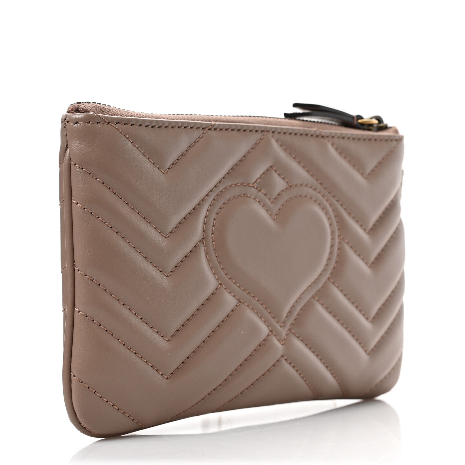 Gucci Calfskin Matelasse GG Marmont Wrist Wallet Porcelain Rose 3 of 6