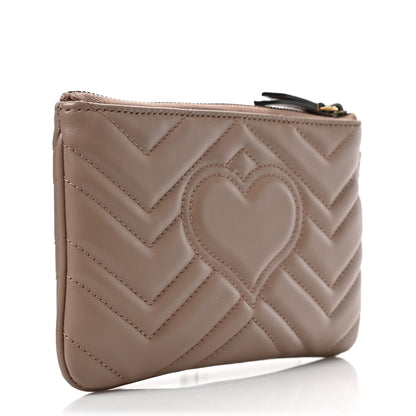 Gucci Calfskin Matelasse GG Marmont Wrist Wallet Porcelain Rose 3 of 6