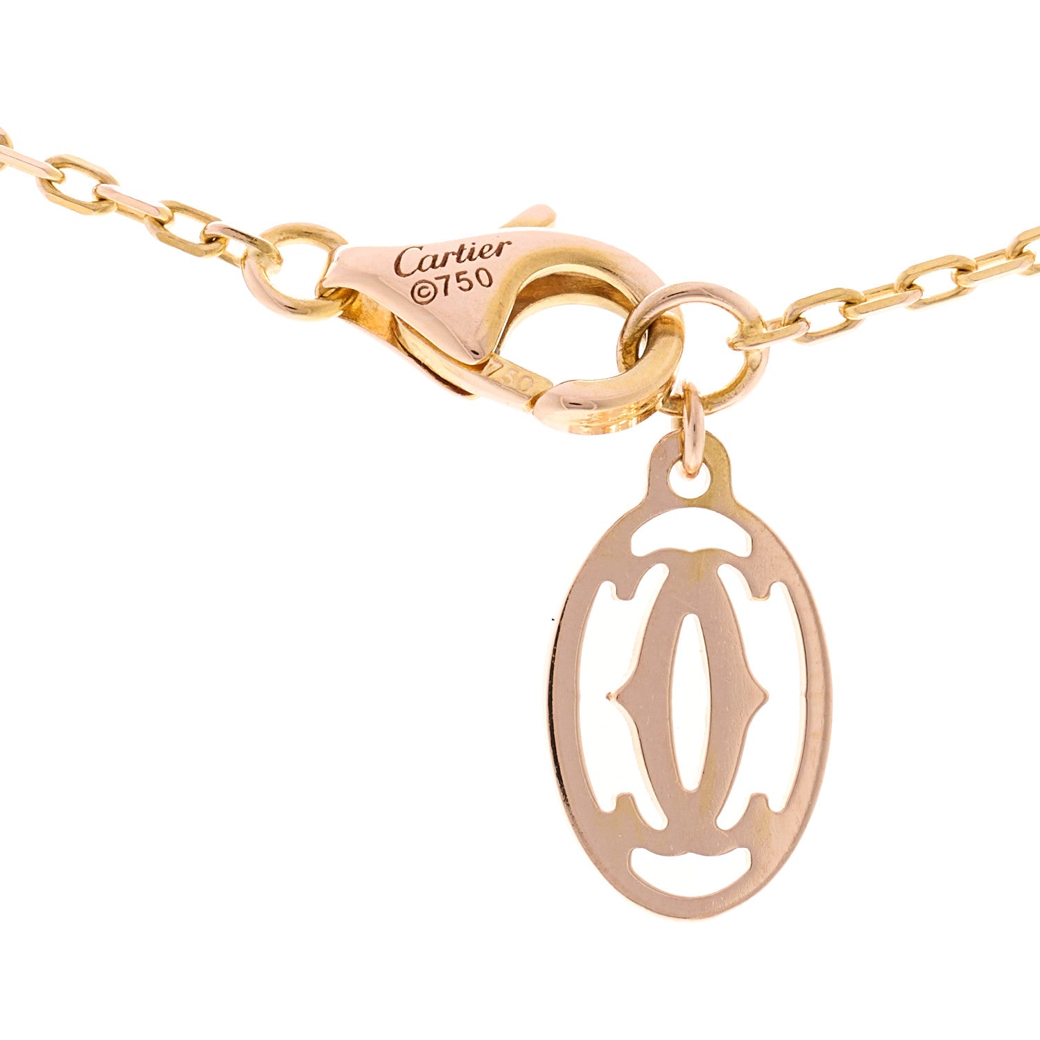 Cartier 18K Pink Gold Diamond SM D'Amour Pendant Necklace 4 of 4