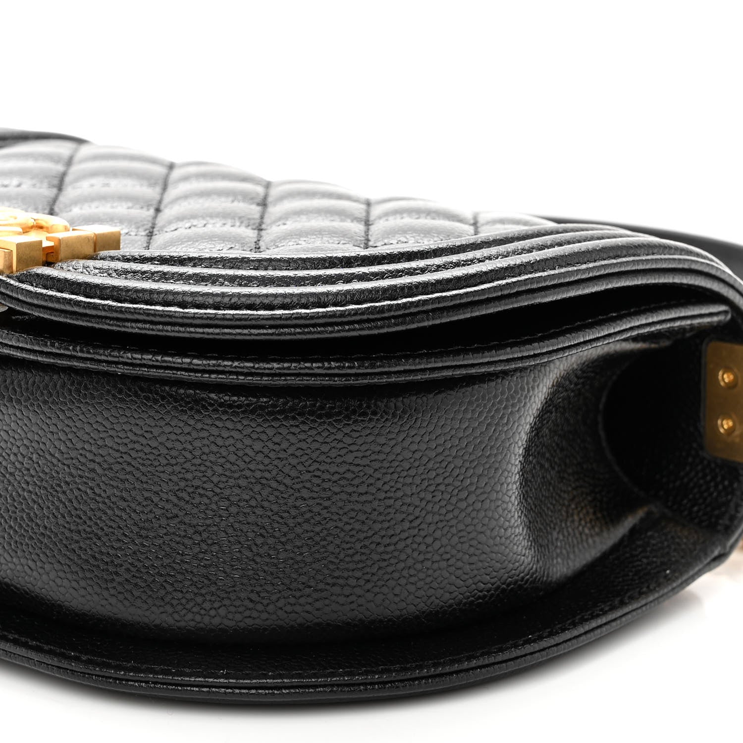 Chanel Caviar Quilted Small Boy Messenger Bag Black 10 of 10