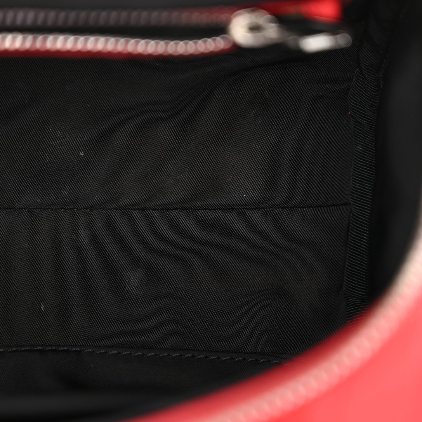 Pebbled Lambskin Mini Rockie Red Rhodium Hardware