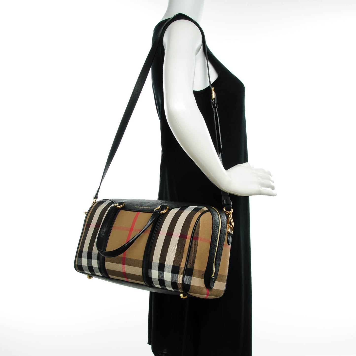 House Check Medium Alchester Bowling Bag Black