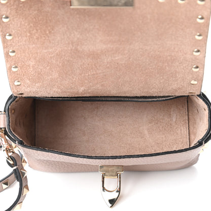 Valentino Garavani Pebbled Calfskin Mini Rockstud Crossbody Bag Poudre 5 of 10