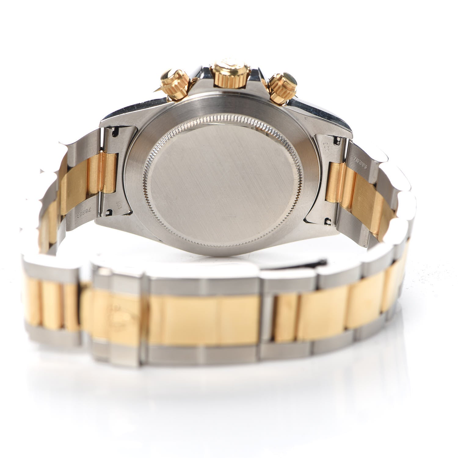 Rolex Stainless Steel 18K Yellow Gold 40mm Cosmograph Daytona Zenith Inverted 6 Watch Black 16523 4 of 5