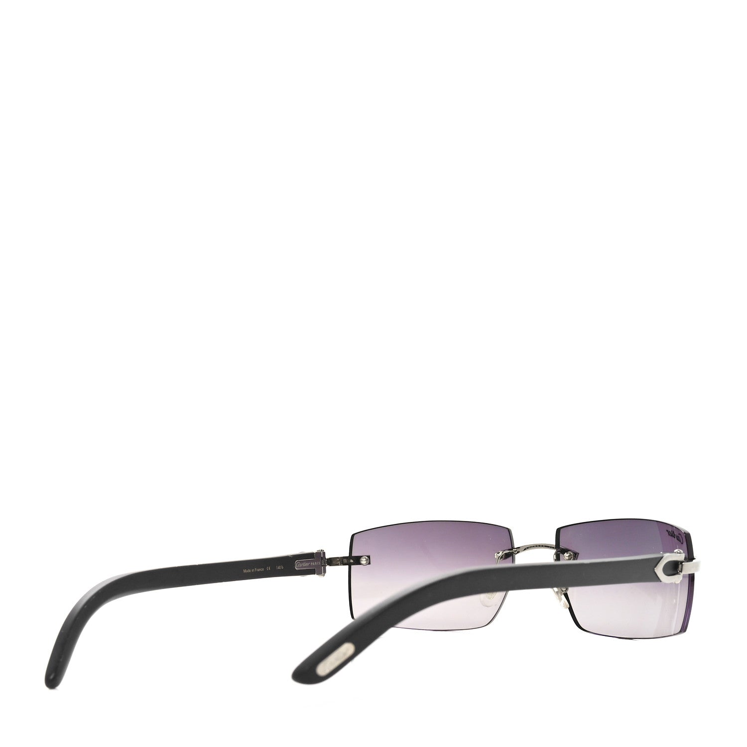 Cartier C Decor 140 Square Sunglasses Black 4 of 6