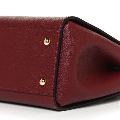 Burberry Soft Grain Calfskin Small Buckle Tote Antique Red 11 of 14