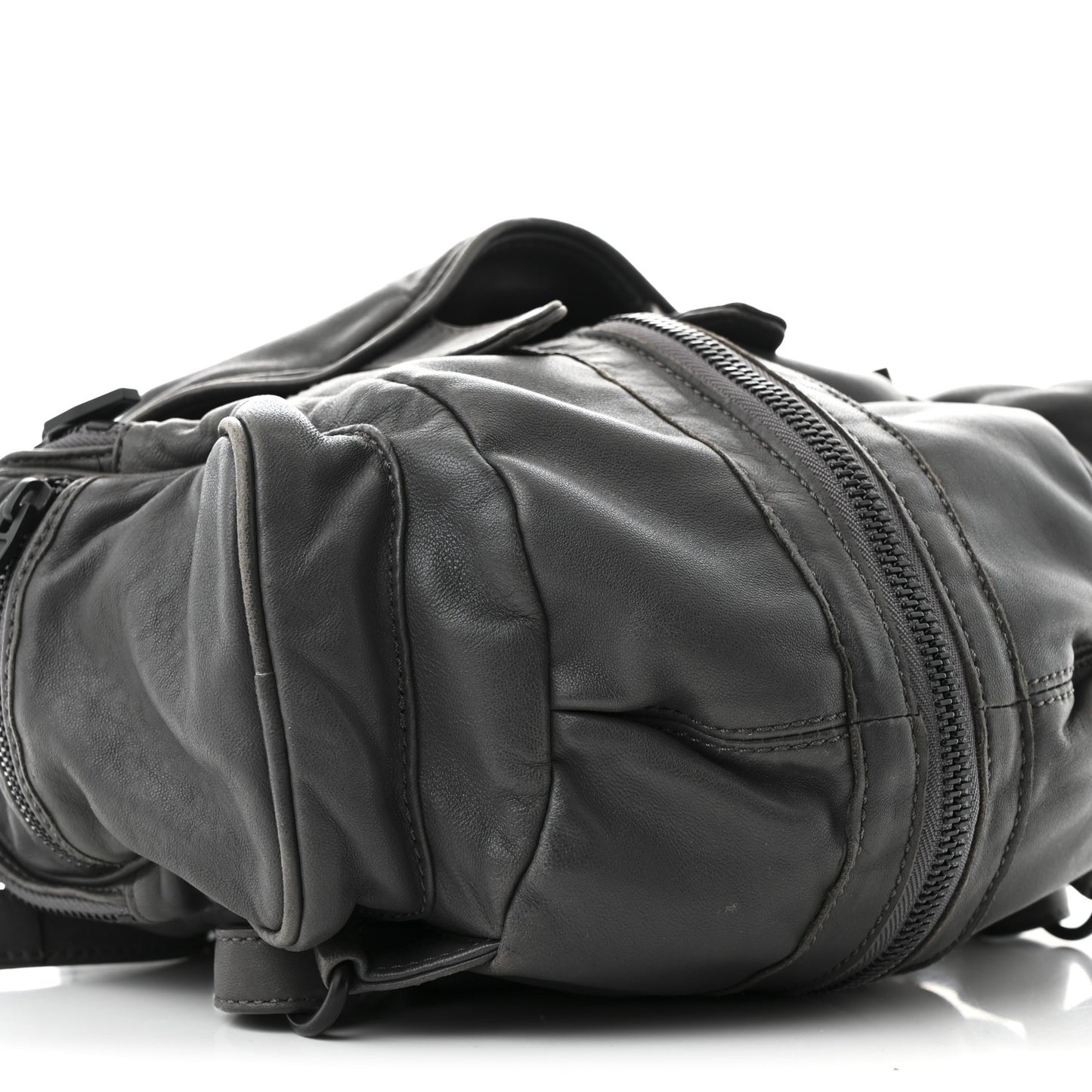 Lambskin Backpack Bag Grey