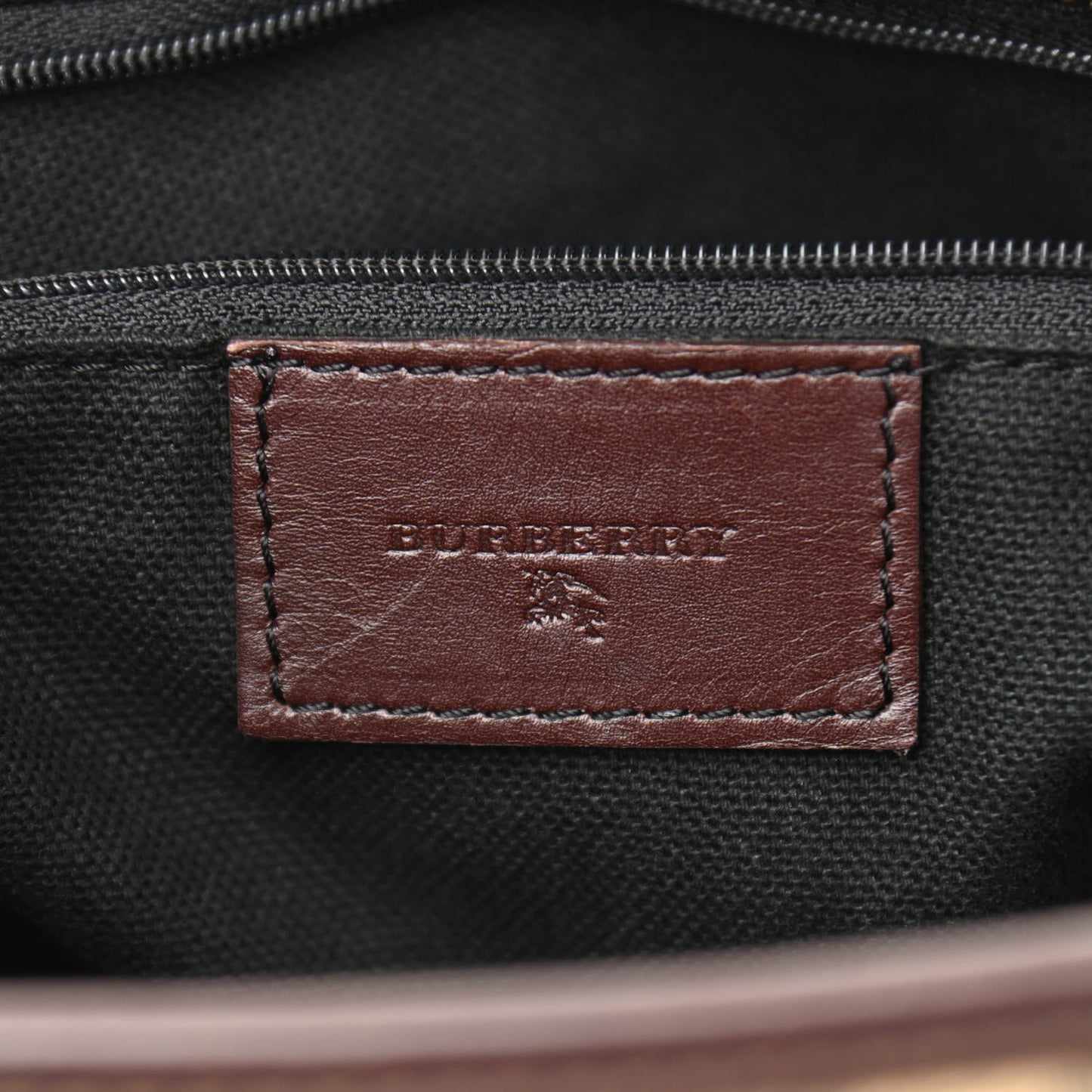 Haymarket Check Studded Tote Bag Chocolate