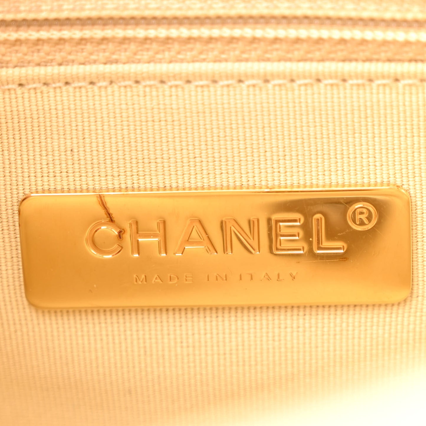 Lambskin Quilted Medium Chanel 19 Flap Light Beige