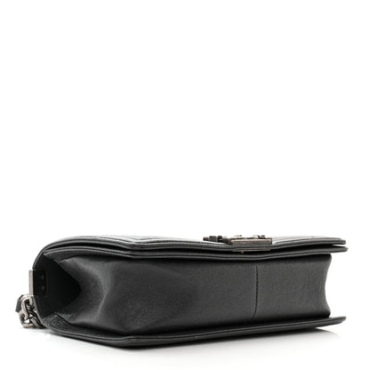 Chanel Caviar Quilted Medium Boy Flap Charcoal 6 of 19