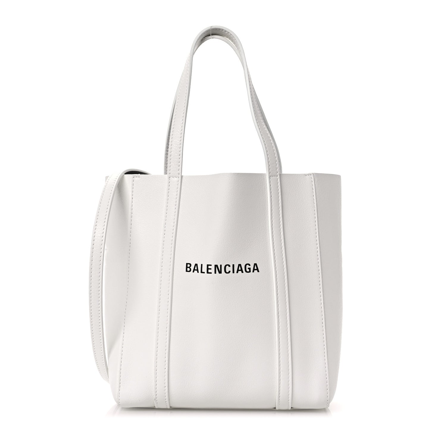 Smooth Calfskin Double Sided XXS Everyday Tote White Light Black