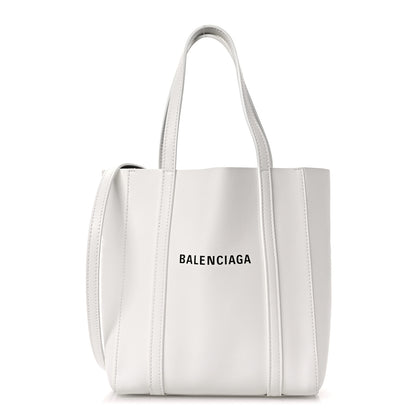 Balenciaga Smooth Calfskin Double Sided XXS Everyday Tote White Light Black 1 of 9