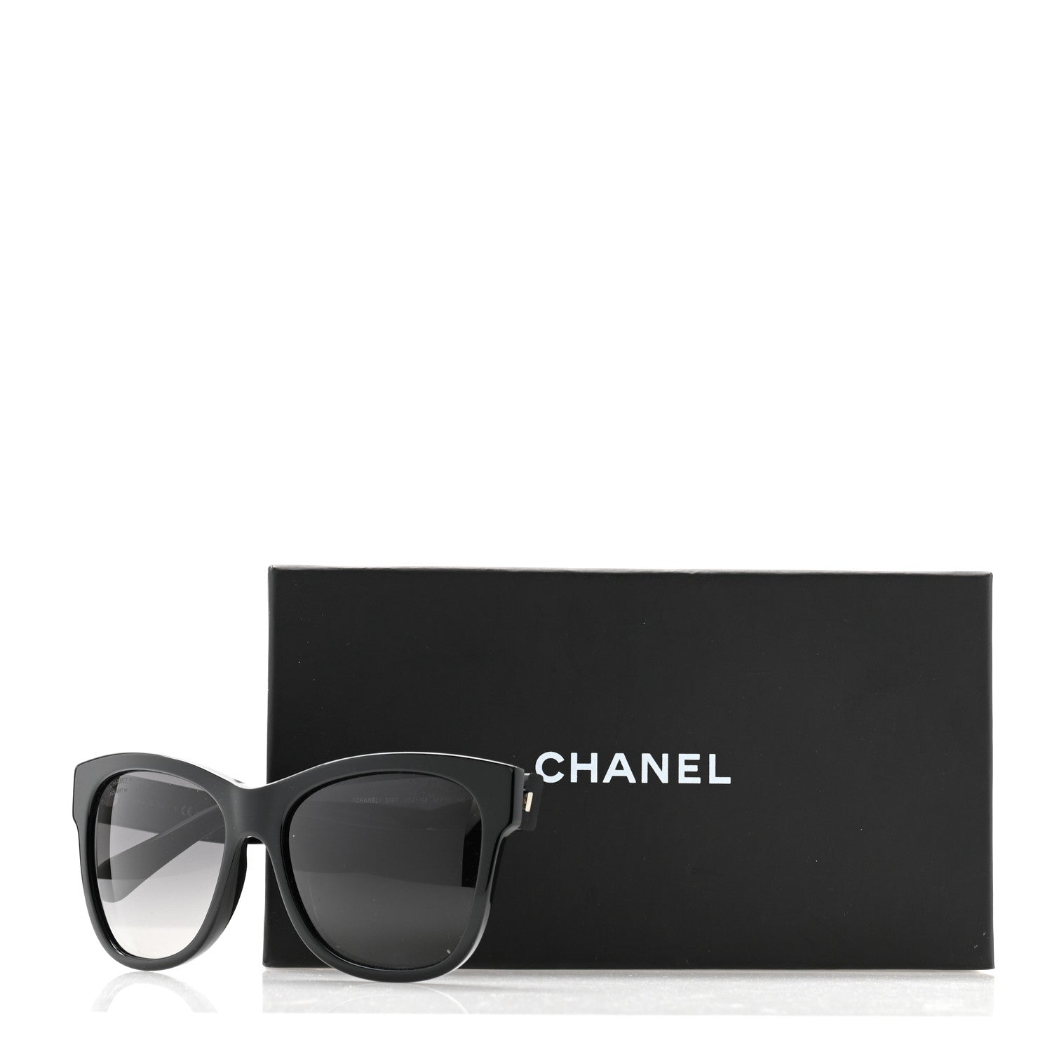 Chanel Acetate Polarized Square CC Sunglasses 5380 Black 8 of 8