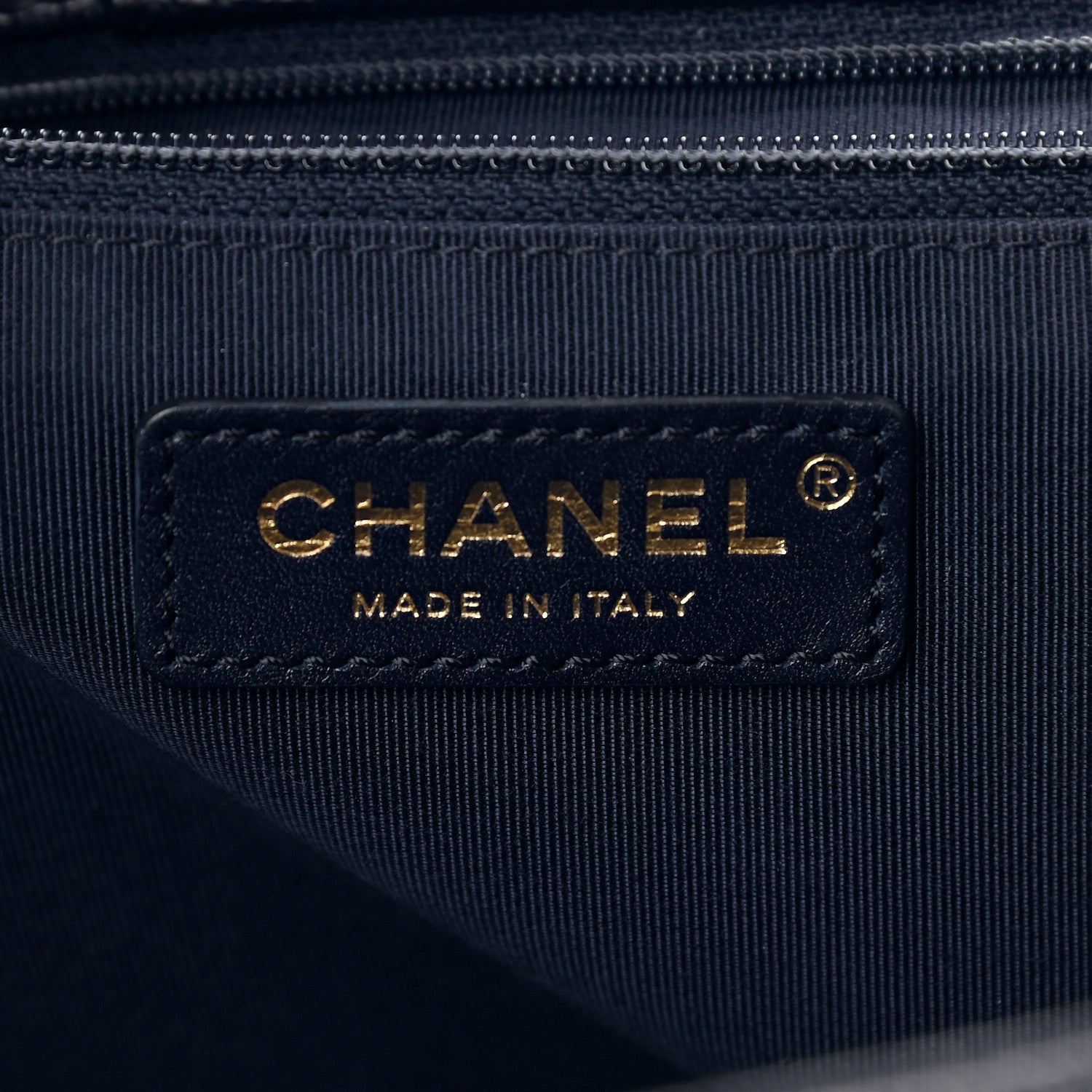 Chanel Caviar Quilted Large CC Shopping Tote Navy 5 of 8