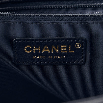 Chanel Caviar Quilted Large CC Shopping Tote Navy 5 of 8